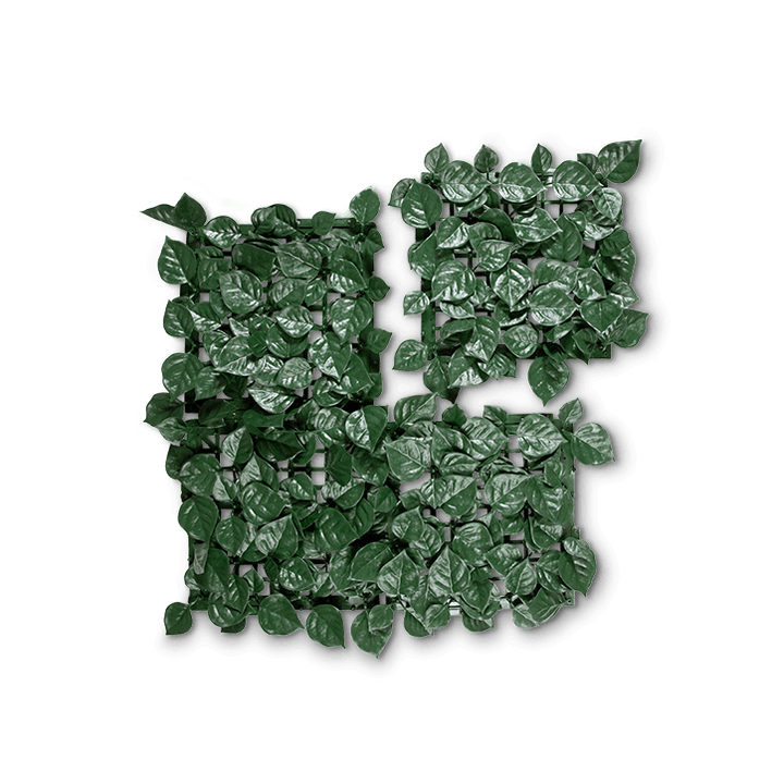 Dark Green Heart Leaf Artificial Hedge panels